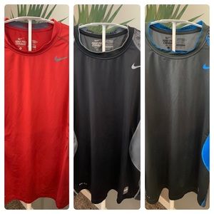 Lot of 3 Men’s Nike Pro Combat Tops